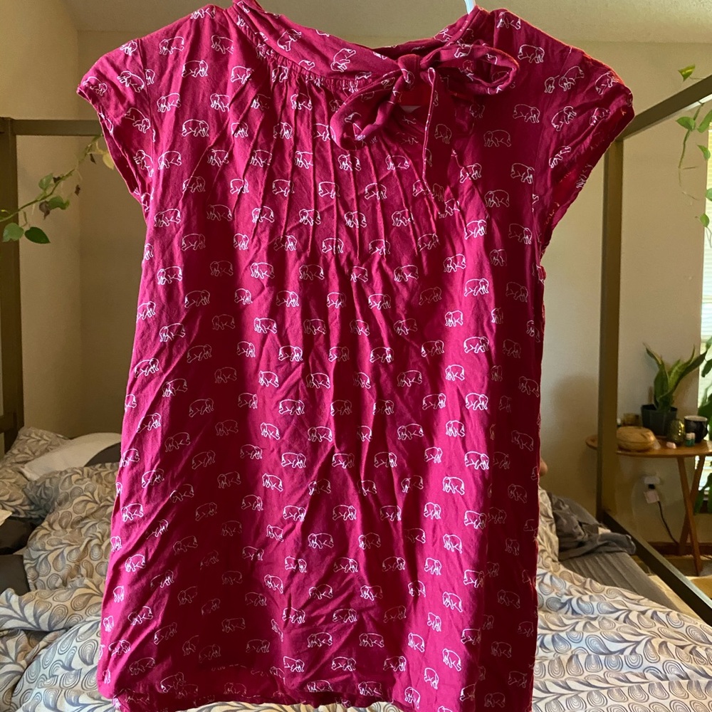 Elephant print top